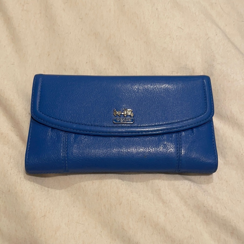 Blue Coach Wallet